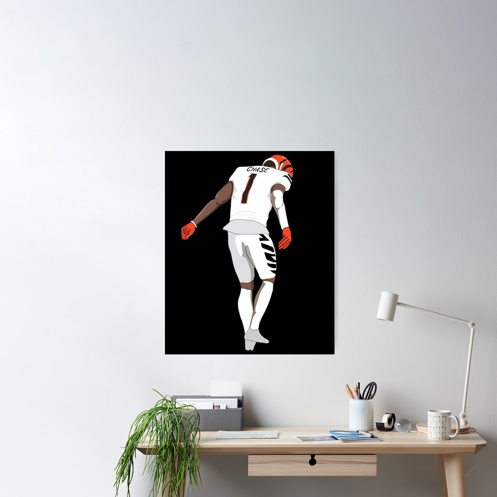 Ja';Marr Chase Football Poster American T-Shirt - Guineashirt Premium ™ LLC