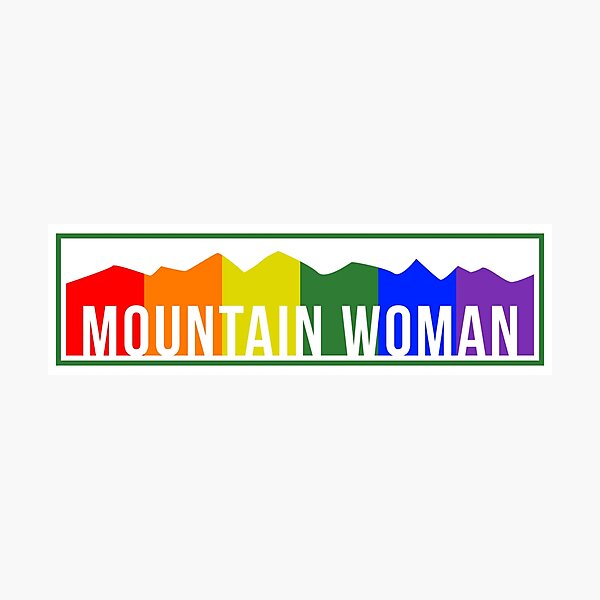 LGBTQIA+ Mountain Woman Photographic Print