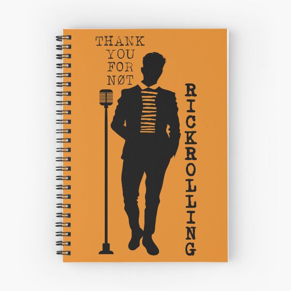 Item preview, Thank You For Not Rickrolling (Black Silhouette) designed and sold by GatorDesign.
