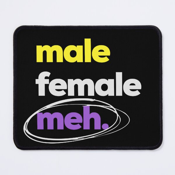 Item preview, Gender? meh. LGBTQ Nonbinary Pride designed and sold by Subtle Pride Shop.