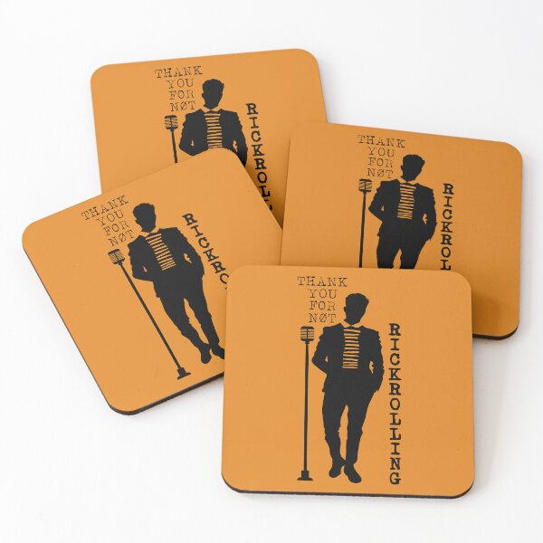 Item preview, Thank You For Not Rickrolling (Black Silhouette) designed and sold by GatorDesign.