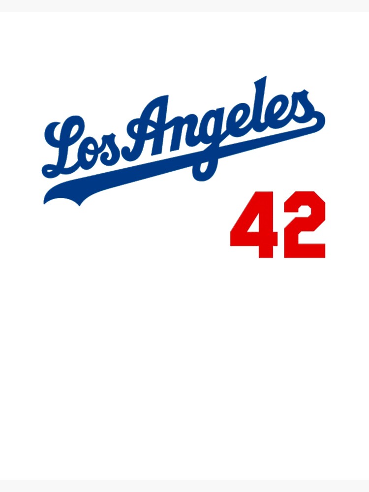 Jackie Robinson Baseball Number 42 Honoring Baseball Barrier Breaker   Sticker for Sale by prohockeylabs