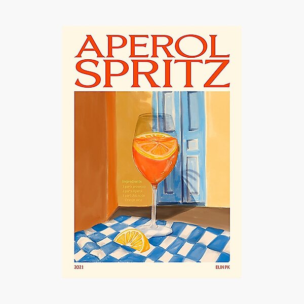 Aperol spritz Poster poster  Photographic Print
