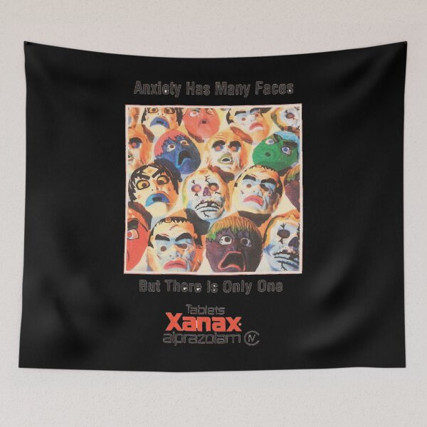 Item preview, Xanax has many faces designed and sold by KiaraTalladinov.