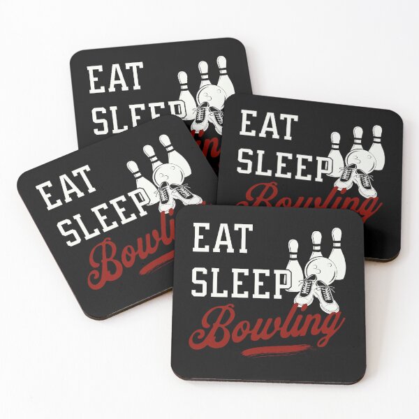 Item preview, Funny bowling eat sleep repeat fan t-shirt birthday gift for dad, uncle, brother. designed and sold by Barb  Hamilton ⭐⭐⭐⭐⭐.