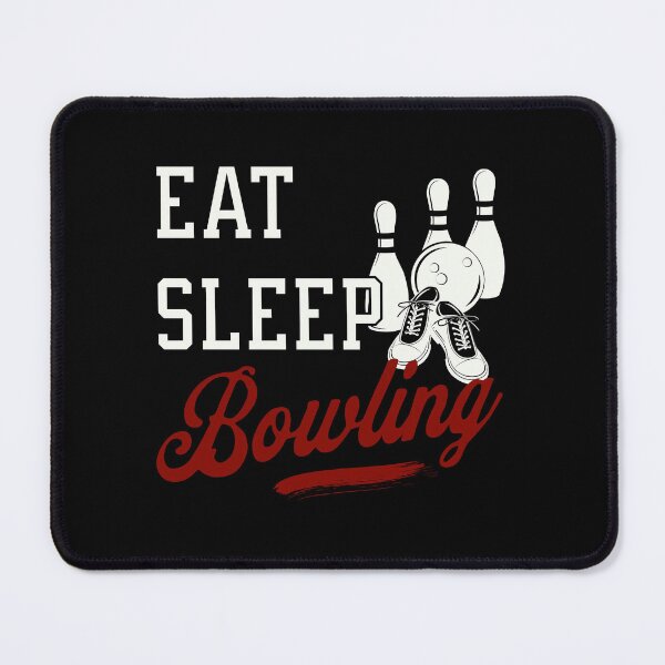 Item preview, Funny bowling eat sleep repeat fan t-shirt birthday gift for dad, uncle, brother. designed and sold by Barb Hamilton ⭐⭐⭐⭐⭐.