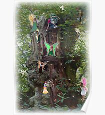 Gnarly Fairy Tree Poster