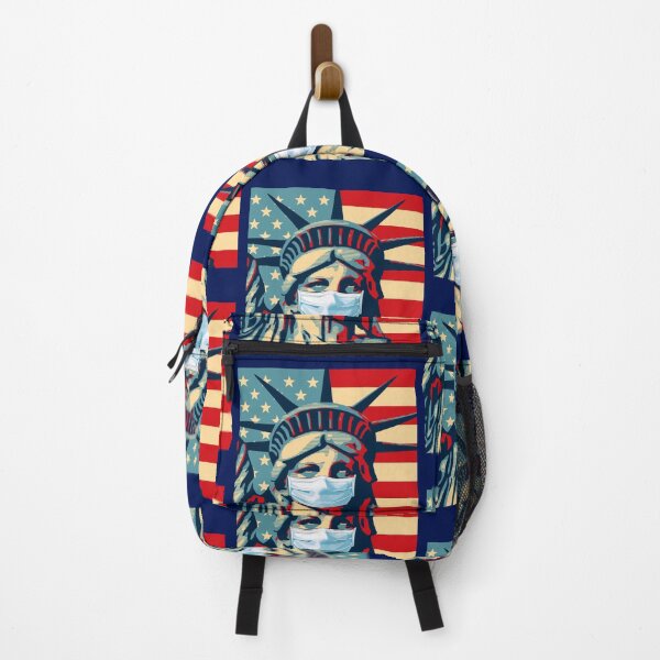Item preview, Statue Of Liberty Mask American Flag Independence Day Black Logo Cheap Logo Cotton Printed Cools designed and sold by POIUYGF.