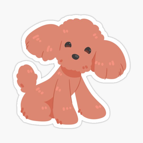 "toy poodle" Sticker by soratoki Redbubble