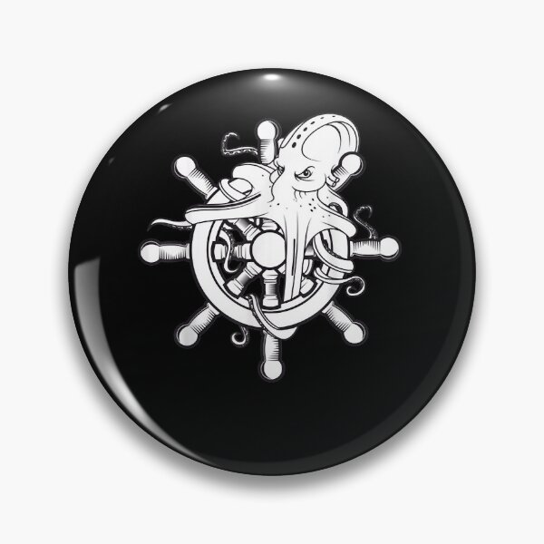Item preview, Steering Wheel with Captain Octopus Gift Idea Sailor  designed and sold by venisemaryl3.