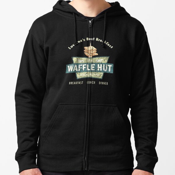 Try That In A Small Town Flag Print Waffle Hoodie 