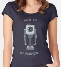 Rick and Morty – What Is My Purpose? Women's Fitted Scoop T-Shirt