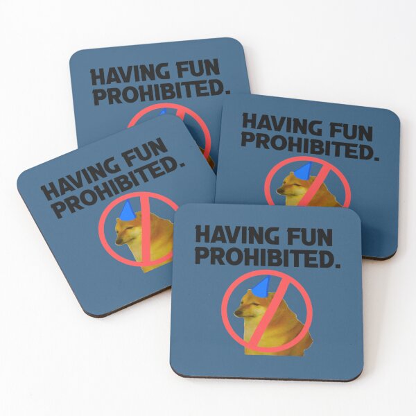 Item preview, Having fun prohibited - black text   designed and sold by HeyRustyStorezs.