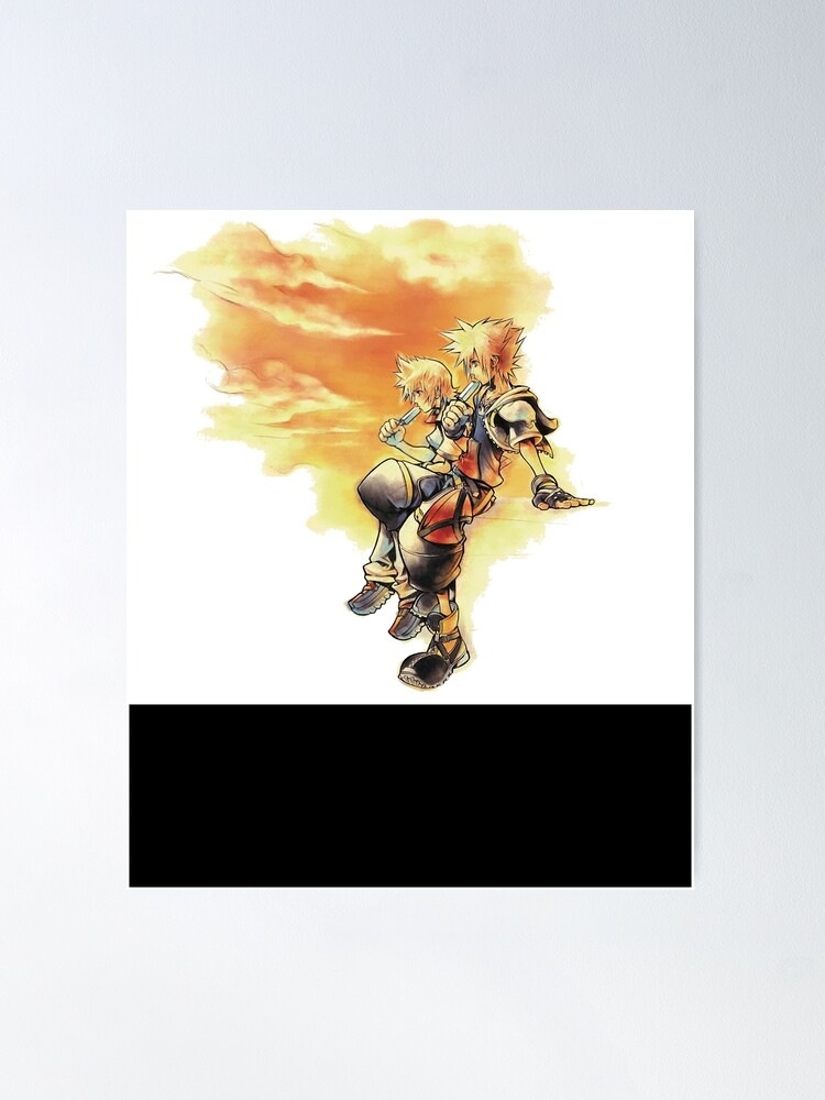 Kingdom Hearts 2 Final Mix Title Screen Art Poster
