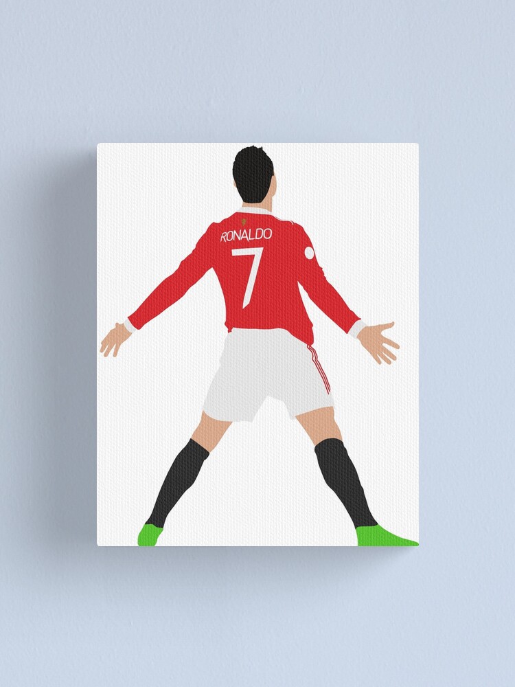 Cristiano Ronaldo Jersey Art Digital Print Red Frame 