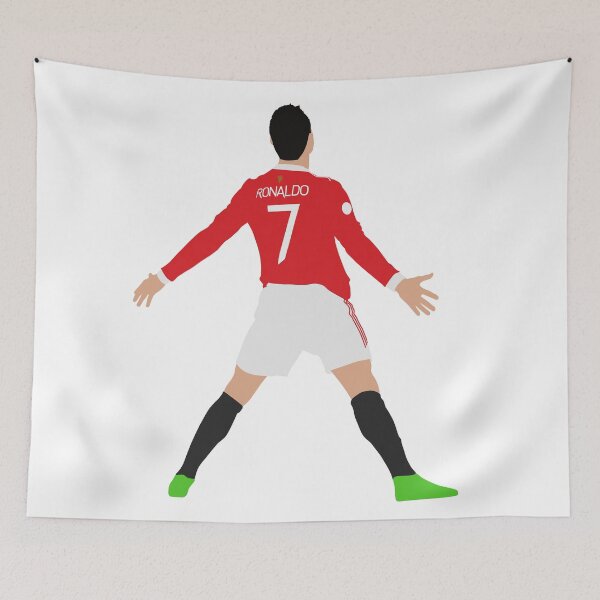 Item preview, Cristiano Ronaldo Celebration Block Art SIUUUU designed and sold by HTWallace.
