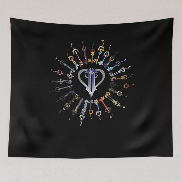 Item preview, Kingdom Hearts 2 Keyblades Poster designed and sold by lamasuetyniod.