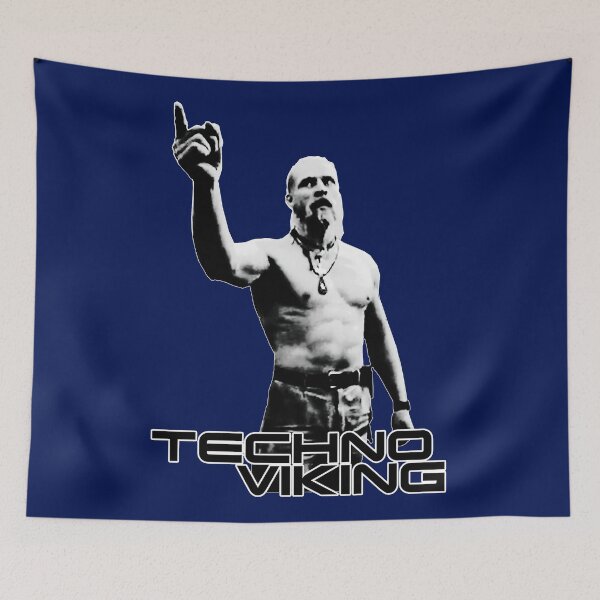 Item preview, Techno Viking Basic Novelty Graphics Female Cotton Printed Aldult Hot Idea designed and sold by POIUYGF.