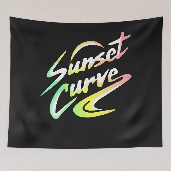 Item preview, Sunset curve logo faded rainbow classic t shirt designed and sold by antwoinle5256.