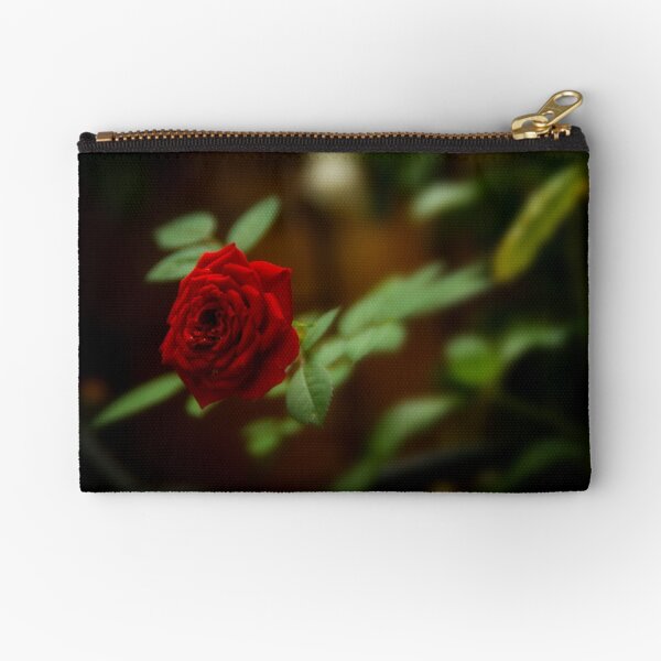 small red rose Zipper Pouch