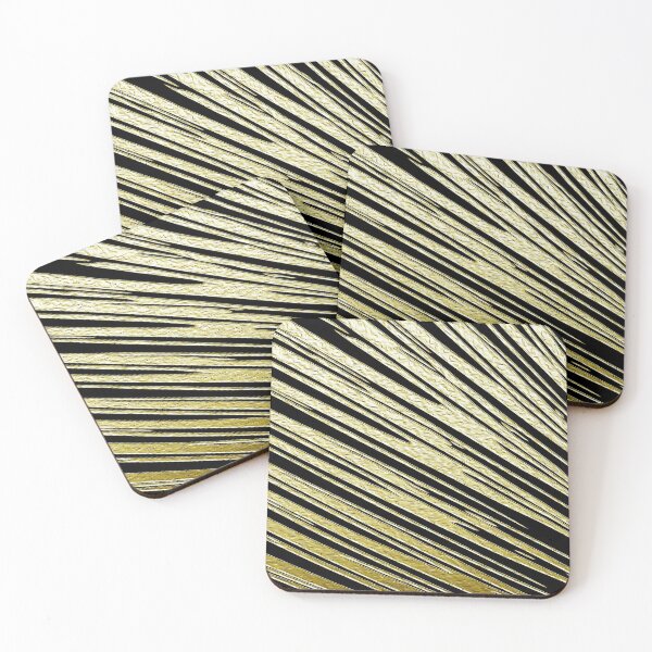 Item preview, Onyx and Gold Stripes designed and sold by fatenanwar.