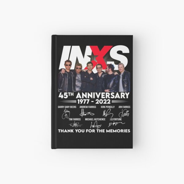 ÍNXS Band 45th Anniversary Members Signatures Hardcover Journal