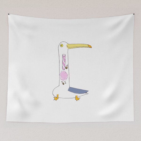 Item preview, Seagull with seaside treats designed and sold by HazelTerry.