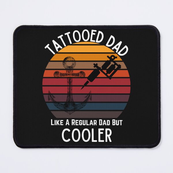 Item preview, Tattooed Dad Retro Sunset designed and sold by RedSparkle.