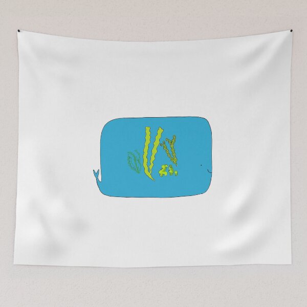 Item preview, Ballena con algas marinas designed and sold by HazelTerry.