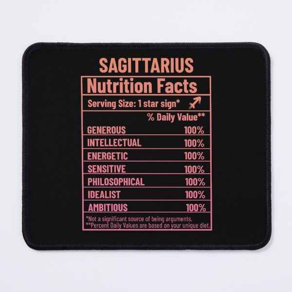 Item preview, Sagittarius Nutrition Facts designed and sold by SimplyCosmic11.