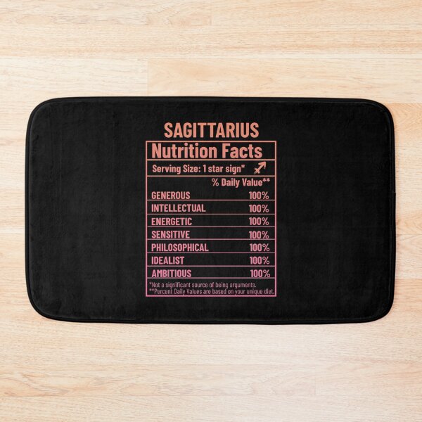 Item preview, Sagittarius Nutrition Facts designed and sold by SimplyCosmic11.