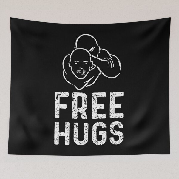 Item preview, Free Hugs Funny Brazilian Jiu-Jitsu MMA BJJ designed and sold by ChristinaMauri.