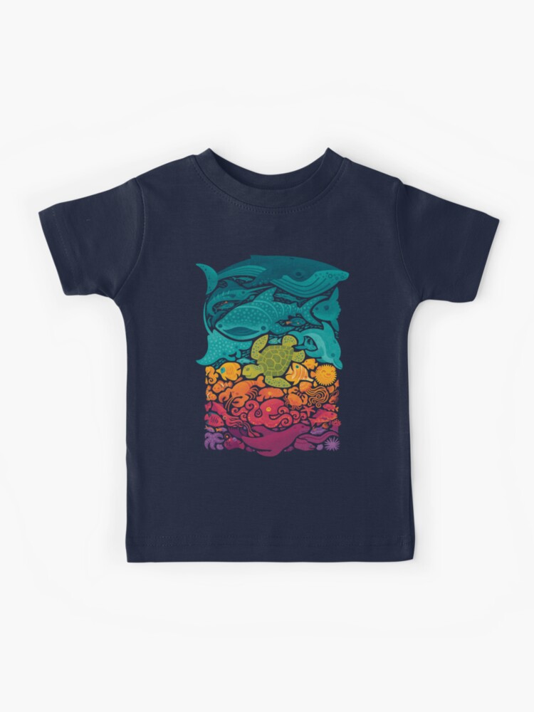 Thumbnail 1 of 2, Kids T-Shirt, Aquatic Spectrum designed and sold by Wayne Minnis.
