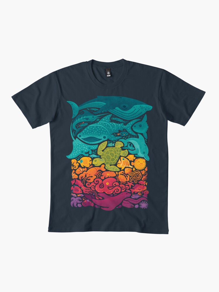 Thumbnail 2 of 4, Premium T-Shirt, Aquatic Spectrum designed and sold by Waynem79.