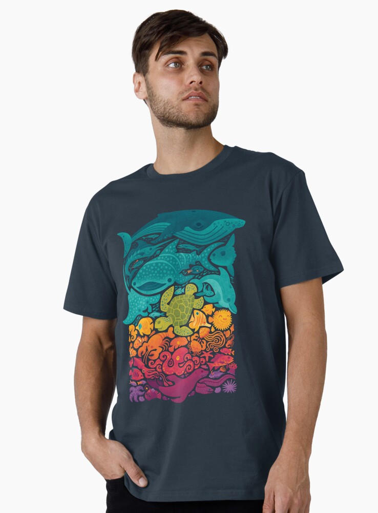 Thumbnail 1 of 4, Premium T-Shirt, Aquatic Spectrum designed and sold by Waynem79.