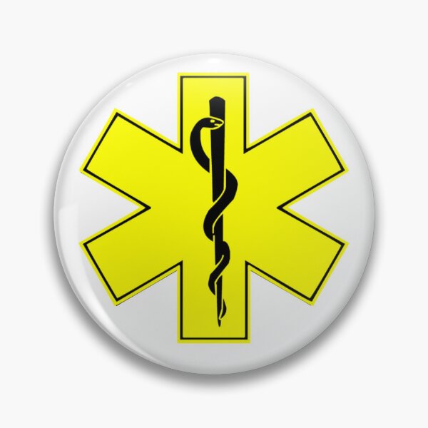 Item preview, Solid Black+Yellow.HiViz [Star of Life] designed and sold by SLP-OEC.