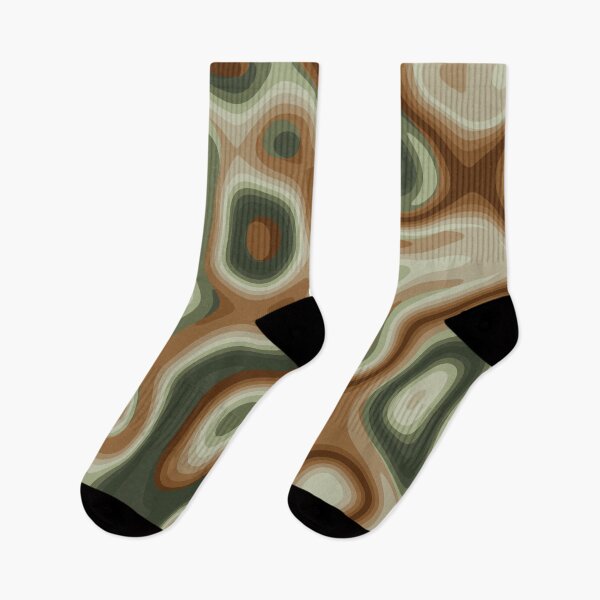 Item preview, Green and brown wavy color palette designed and sold by rodentpad.