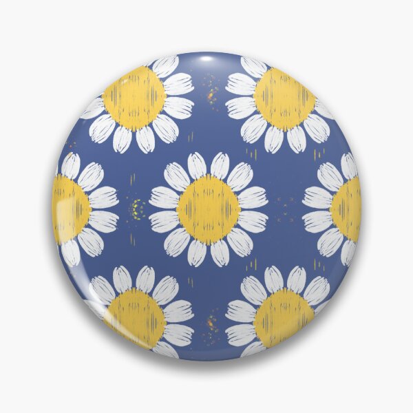 Item preview, Ethnic Pattern with your style Daisy Flowers Skyblue Tone Color designed and sold by phatsita.