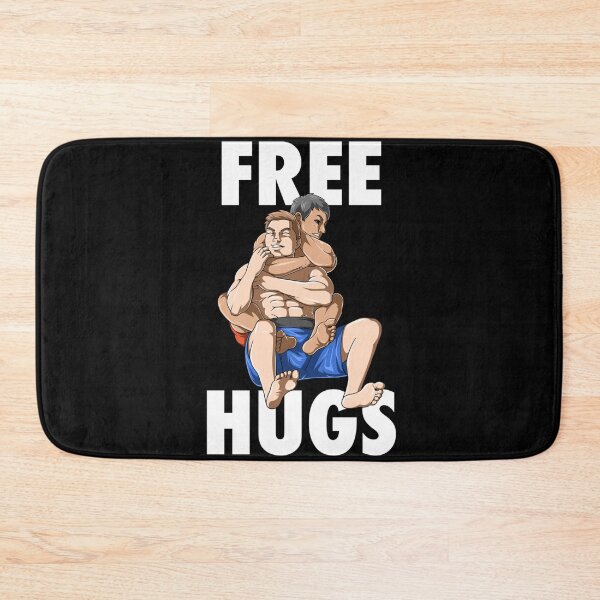 Item preview, Funny Jiu Jitsu Free Hugs Grappling designed and sold by ChristinaMauri.