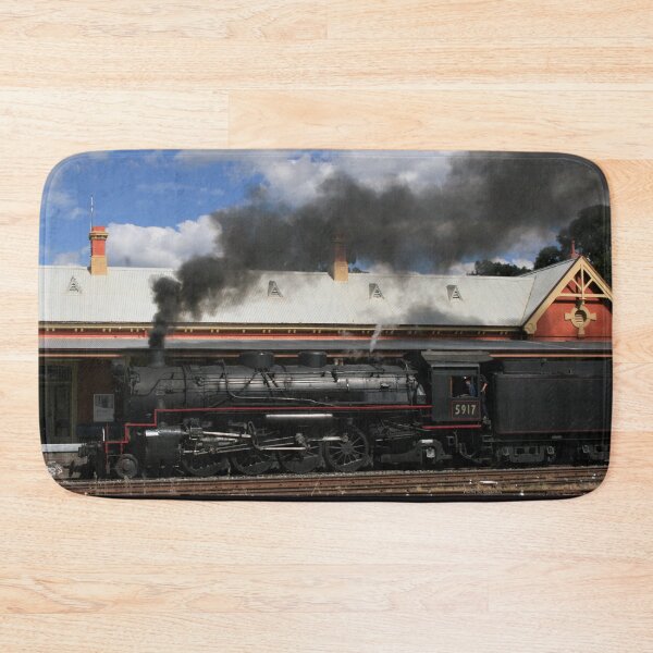 Item preview, 5917 Steam train at Queanbeyan station designed and sold by RogerRoy.