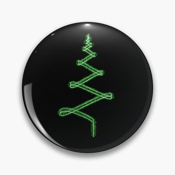 Item preview, Abstract Minimalist Light Streak Christmas Tree in Green on Black designed and sold by James-Cole.