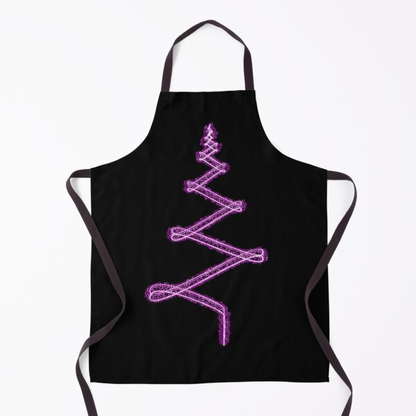 Item preview, Abstract Minimalist Light Streak Christmas Tree in Pink on Black designed and sold by James-Cole.