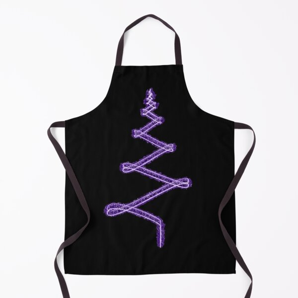 Item preview, Abstract Minimalist Light Streak Christmas Tree in Purple on Black designed and sold by James-Cole.