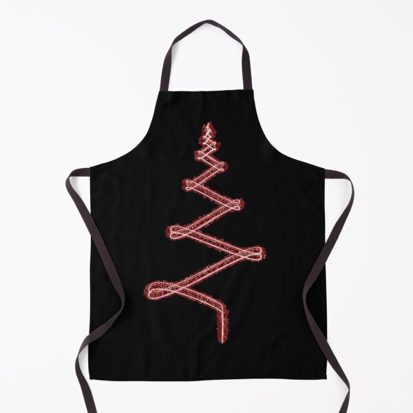 Item preview, Abstract Minimalist Light Streak Christmas Tree in Red on Black designed and sold by James-Cole.