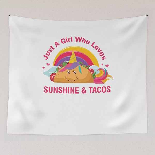 Item preview, Gifts For Women Just A Girl Who Loves Sunshine And Tacos Graphic For Fans designed and sold by Gutkowski346.