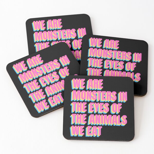 Item preview, We Are Monsters In The Eyes Of The Animals We Eat retro cmyk designed and sold by Wenellen.
