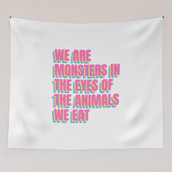 Item preview, We Are Monsters In The Eyes Of The Animals We Eat retro cmyk designed and sold by Wenellen.