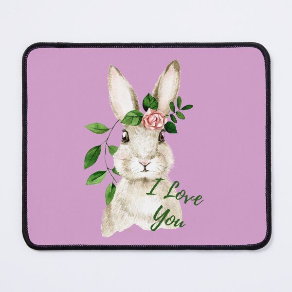 Item preview, I love you. Loveable bunny design for moms, grandmothers, and new moms, first time mom, nursery decor, baby apparel designed and sold by tranquilbeach.