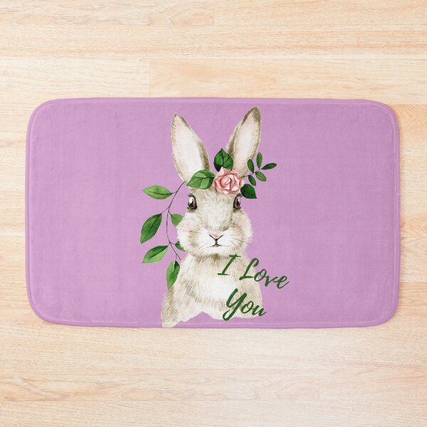 Item preview, I love you. Loveable bunny design for moms, grandmothers, and new moms, first time mom, nursery decor, baby apparel designed and sold by tranquilbeach.