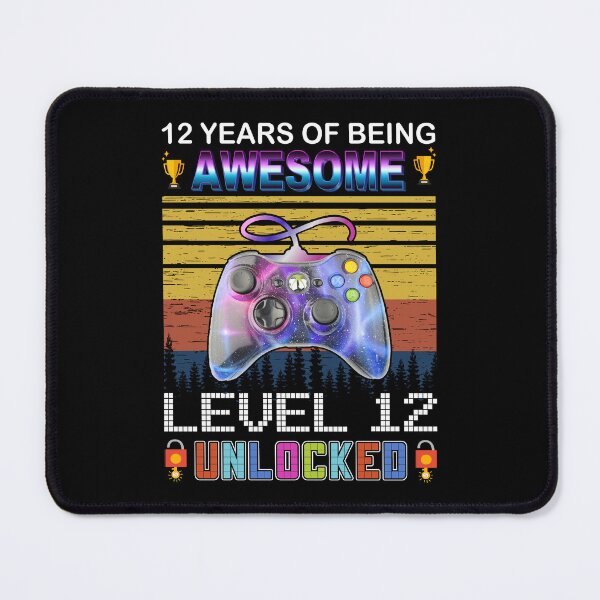 Item preview, 12 Years Of Being Awesome Level 12 Unlocked Gamer designed and sold by PansyBoyd.